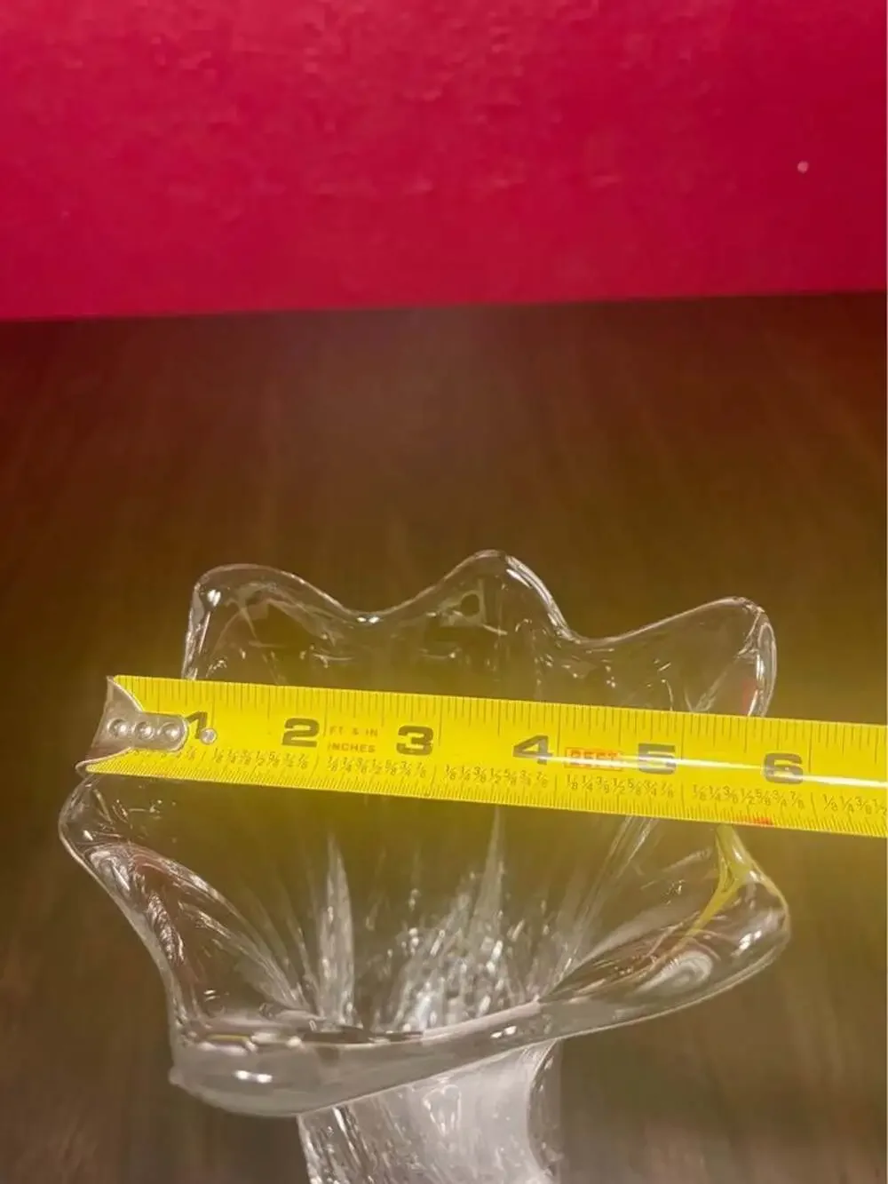 Vintage Rovelli 24% Lead Crystal Swung Vase, a collectible piece produced by The